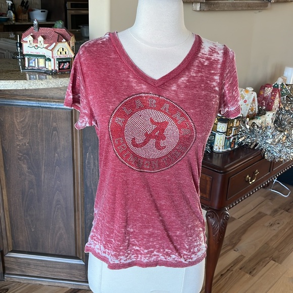University of Alabama V Neck Rhin Short Sleeve - Picture 3 of 8
